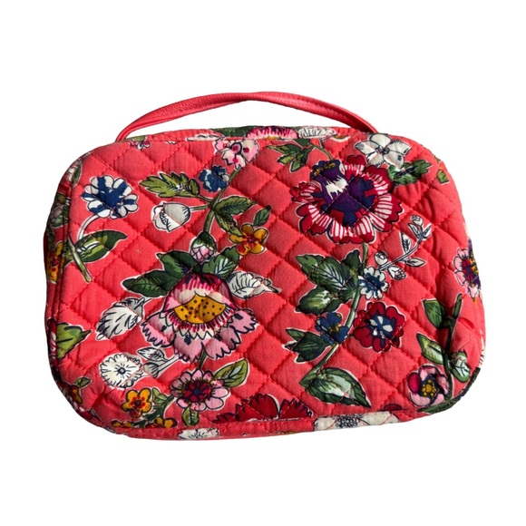 Vera Bradley Coral Floral Quilted Crossbody Purse - Picture 6 of 7